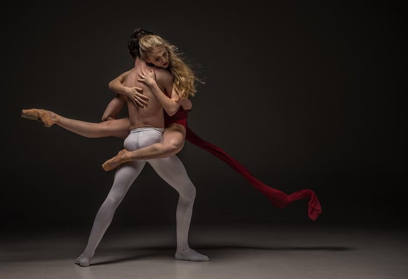 Dancer expressing emotions